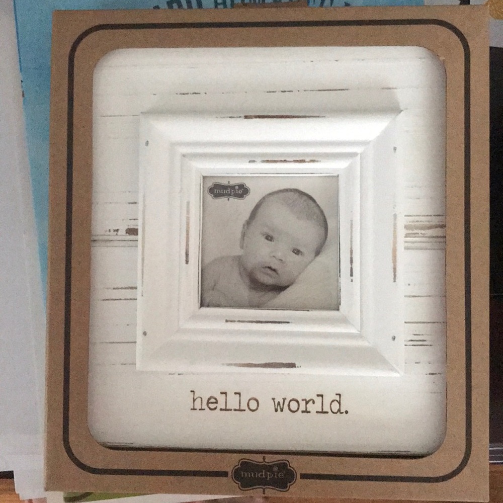 Mud pie Hello World picture frame 🖼